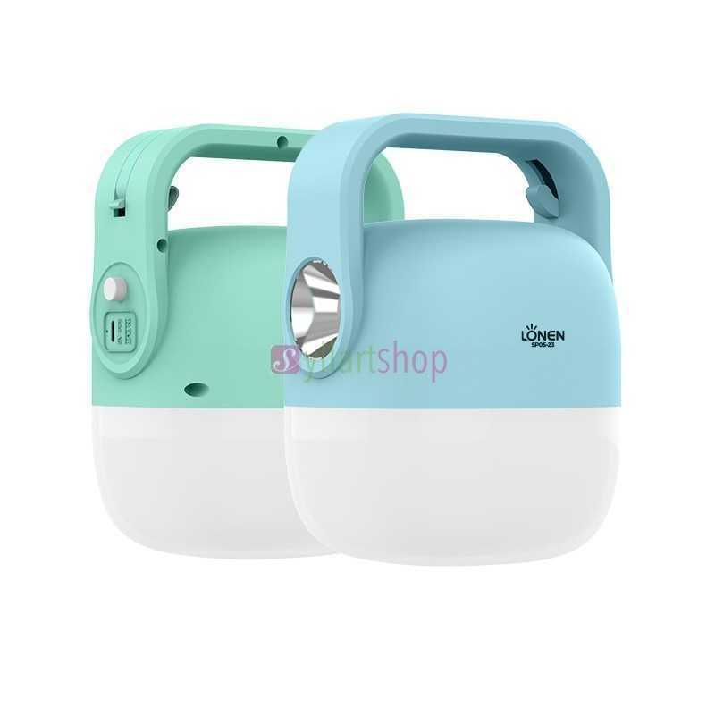 Lanterne de camping portative de sauvegarde de batterie au lithium-ion LED rechargeable Lanterne de camping portative de sauvegarde de batterie au lithium-ion LED rechargeable