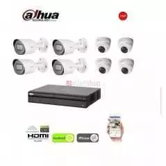 Kit camera de surveillance 8 channel DAHUA sans disQue