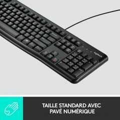 Logitech MK120 | Ensemble Clavier et Souris Filaire | QWERTY