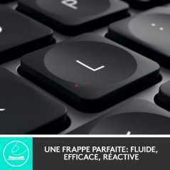 Clavier sans fil Bluetooth Logitech MX Keys - rétro-éclairage compatible Windows et macOS - QWERTY Anglais