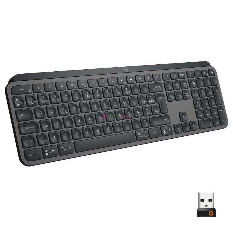 Clavier sans fil Bluetooth Logitech MX Keys - rétro-éclairage compatible Windows et macOS - QWERTY Anglais Clavier sans fil Bluetooth Logitech MX Keys - rétro-éclairage compatible Windows et macOS - QWERTY Anglais