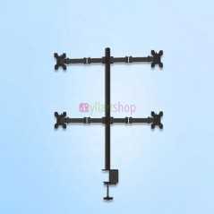 Support 4 bras moniteur LCD à quatre écrans réglable en hauteur