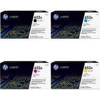 Cartouche de toner HP 652A/653A noir cyan magenta yellow original