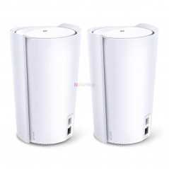 Pack de 2 routeurs sans fil Tri-Band Wi-Fi 6 TP-LINK Deco X90 (x 2) (AX4804 + A 1201 + AX574) Mesh avec port LAN 2.5 GbE