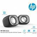 Haut-Parleurs HP DHS-2111 Stéréo | USB Alimenté | LED/RGB Gaming | Bureau Compact