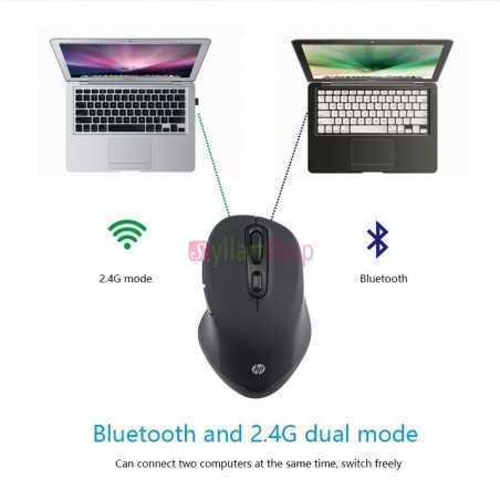 Souris Sans Fil 2.4G et Bluetooth HP FM710A Double Mode Ergonomie Haute Résolution 3DPI