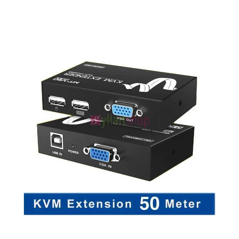 Splitter d'extension VGA 50m MT-VIKI MT-50T avec audio Splitter d'extension VGA 50m MT-VIKI MT-50T avec audio