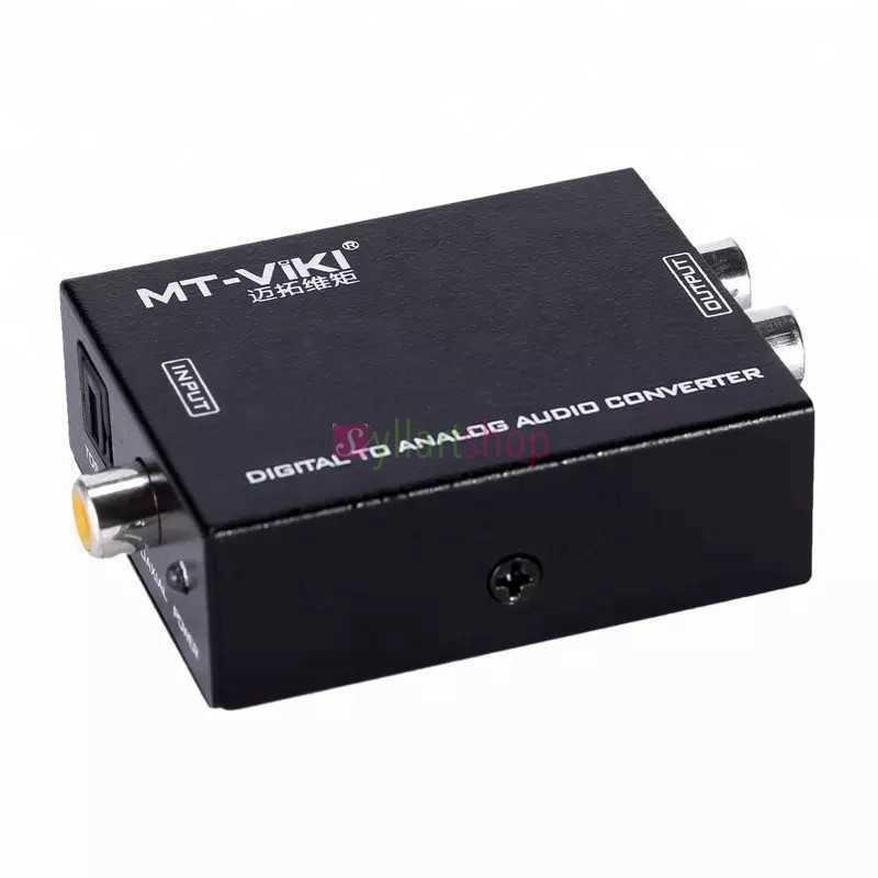 Convertisseur Audio Numérique vers Analogique | Toslink/Coaxial vers RCA | MT-ViKI MT-DA21