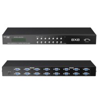 Switch matriciel audio vidéo VGA 8 entrées 8 sorties avec telecommande IR MT-VIKI MT-VT818