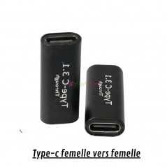 Adaptateur Coupleur USB Type-C Femelle vers Femelle | Charge & Données