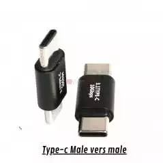 Adaptateur 3.1 Type C Male vers male