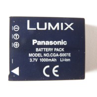 Batterie PANASONIC CGA-S007E, 3.7V, 1000mAh, Li-ion