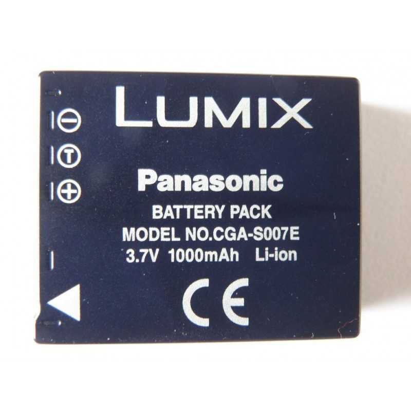Batterie PANASONIC CGA-S007E, 3.7V, 1000mAh, Li-ion Batterie PANASONIC CGA-S007E, 3.7V, 1000mAh, Li-ion