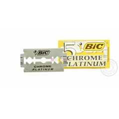 Lames de rasoir BIC Chrome Platinum Double Edge 100 lames (20 paquets de 5)