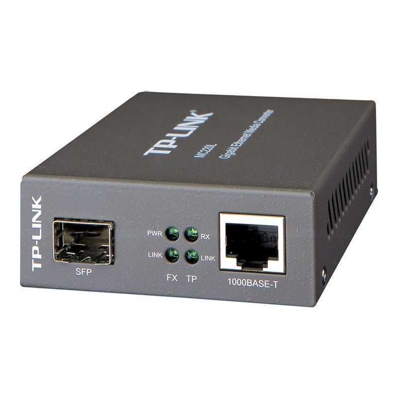 Convertisseur Fibre Optique Gigabit TP-Link MC220L | Slot SFP et RJ45 1000M