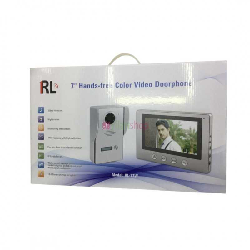 Interphone vidéo couleur mains libres RL 7 pouces Interphone vidéo couleur mains libres RL 7 pouces