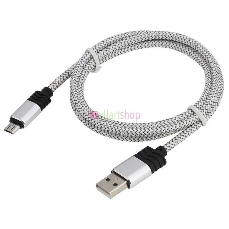 Câble Micro USB 1m pour recharge rapide téléphone iPhone 12 13 XS X XR Samsung S10 Xiaomi Sony