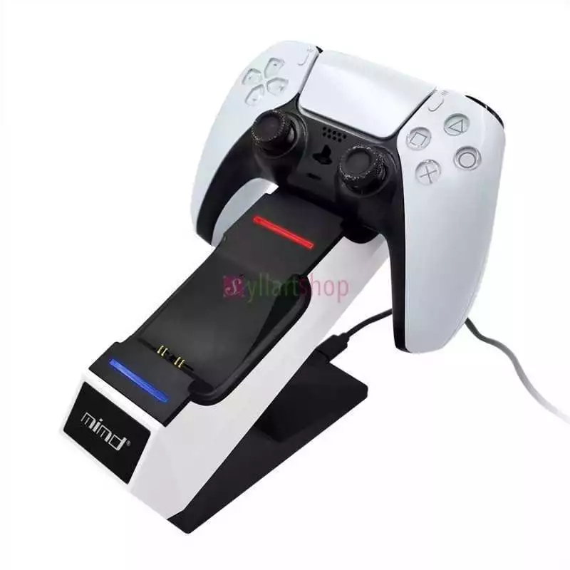 Chargeur de manette PS5, chargeur sans fil PS5 double charge rapide USB  pour manette Playstation 5 
