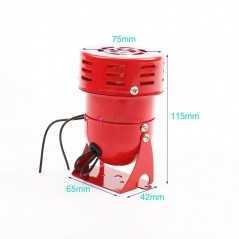 Mini sirène de moteur en métal, AC 220V 110V DC 12V 24V 110db