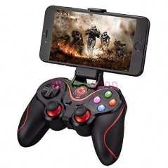 Manette de jeu sans fil Porro Fino V8 avec contrôleur de jeu à double vibrateur pour PC/7/8/10/Switch/TV Box