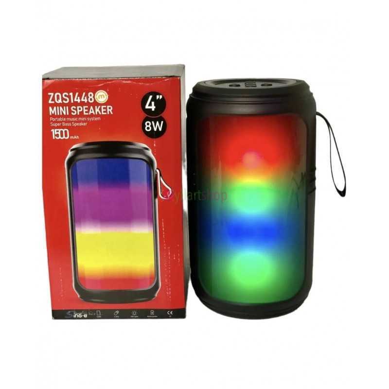 Haut parleur portable sans fil mini haut-parleur ZQS-1448 avec musique légère Haut parleur portable sans fil mini haut-parleur ZQS-1448 avec musique légère