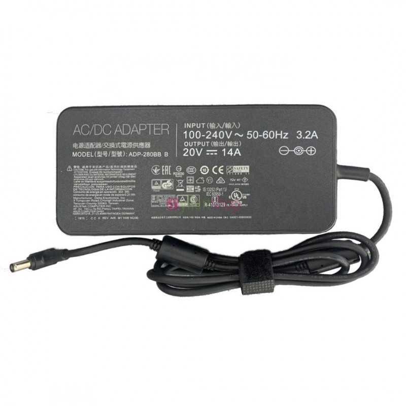 Chargeur ordinateur portable ASUS 20V14A 6.0x3.7 Original pour Asus TUF Gaming ROG G703GX-EV017FR FX505GM/GTX1060 GX501VS Chargeur ordinateur portable ASUS 20V14A 6.0x3.7 Original pour Asus TUF Gaming ROG G703GX-EV017FR FX505GM/GTX1060 GX501VS