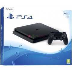 Sony PlayStation 4 Slim 500 Go HDR, Manette Sans Fil DUALSHOCK 4 V2 Noir (Jet Black)