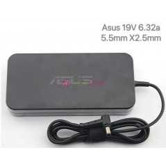 Chargeur ordinateur portable ASUS 19V 6.32A 120W AC pour Asus N750 N500 G50 N53S N55