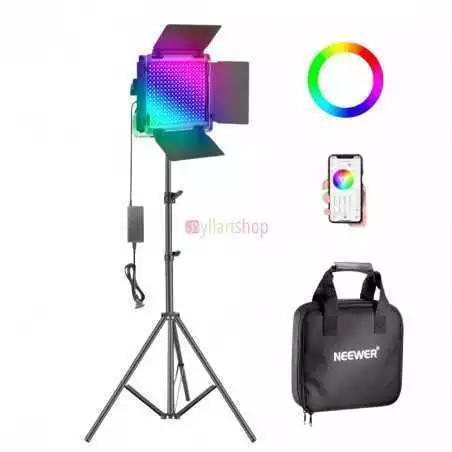 Panneau LED Multicolore Neewer 660 RGB avec Trépied