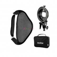 Boîte à lumière Godox SFUV8080 Flash Pliant 80x80 cm + S-type Support Bowens Support + Sac Kit pour caméra Flash Speedlite