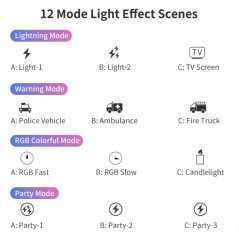 Mini éclairage LED rvb polychrome, batterie intégrée, pour la photographie