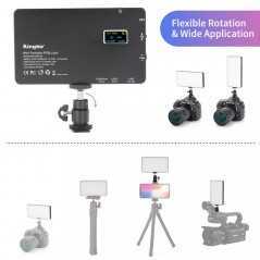 Mini Éclairage LED RVB Polychrome | Lampe de Poche Rechargeable pour Photographie et Vidéo