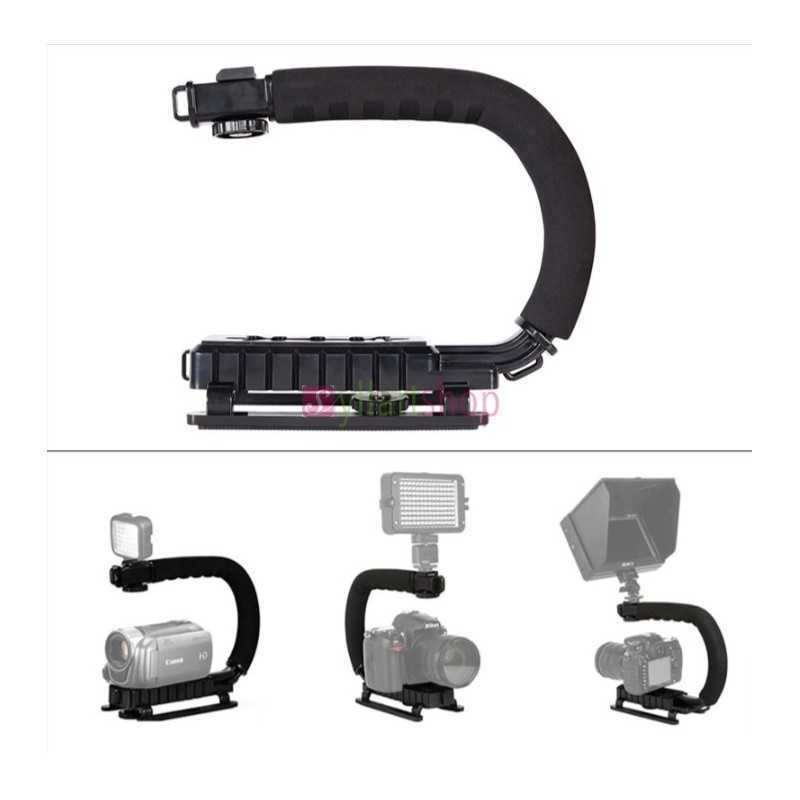 STABILISATEUR VIDÉO U/C | Support Ergonomique DSLR, GoPro & Sony | Vidéo Action & Low-Angle
