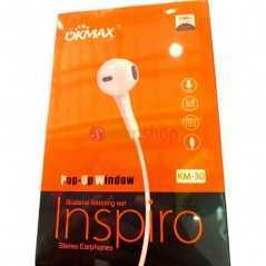 Ecouteur okmax inspiro KM-20 / KM30 iphone 7 bluetooth