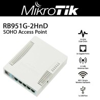 MikroTik RB951G-2HnD | Routeur Wi-Fi N300 Gigabit | 5x PoE | RouterOS L4