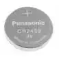 Pile Panasonic CR2450, lithium, 3 volts (nom.), 620 mAh