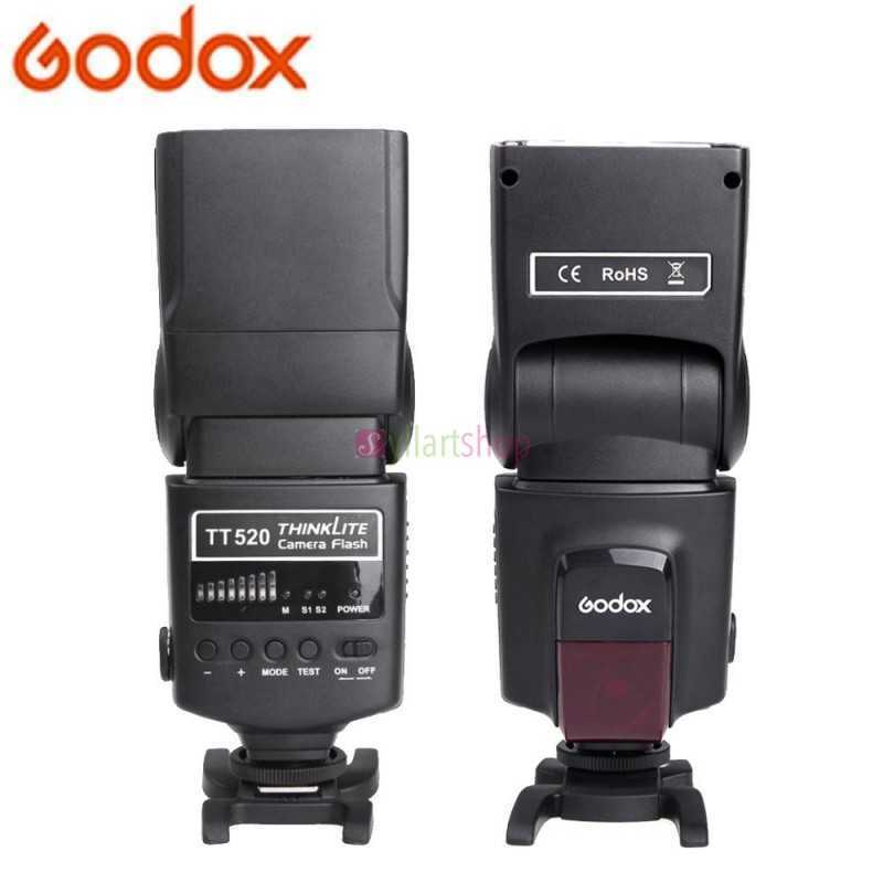 Flash Godox TT520 II avec Signal sans fil intégré 433MHz + déclencheur de Flash, pour appareils photo DSLR Canon, Nikon Flash Godox TT520 II avec Signal sans fil intégré 433MHz + déclencheur de Flash, pour appareils photo DSLR Canon, Nikon