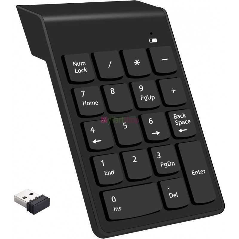 Clavier Numérique Externe Compact (18 Touches) | Plug & Play, Universel (PC/Mac/Linux)