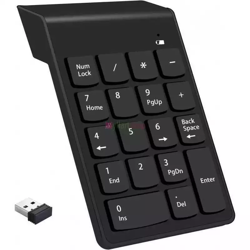 Mini clavier sans fil, 92 touches, clavier sans fil 2,4 GHz avec