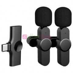 Microphone Lavalier sans fil double K11 pour Iphone