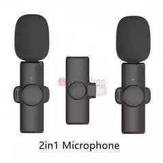 Microphone Lavalier sans fil double K11 pour Iphone