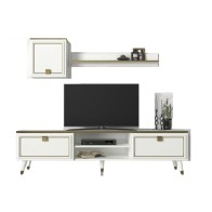 Ensemble meuble TV grew blanc marbre 1.80m T808/B808