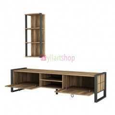 Ensemble meuble TV loste iron maron T910