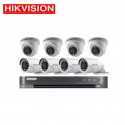 kit vidéosurveillance hikvision 8 canaux | 8 caméras 2mp turbo hd | pack eco k