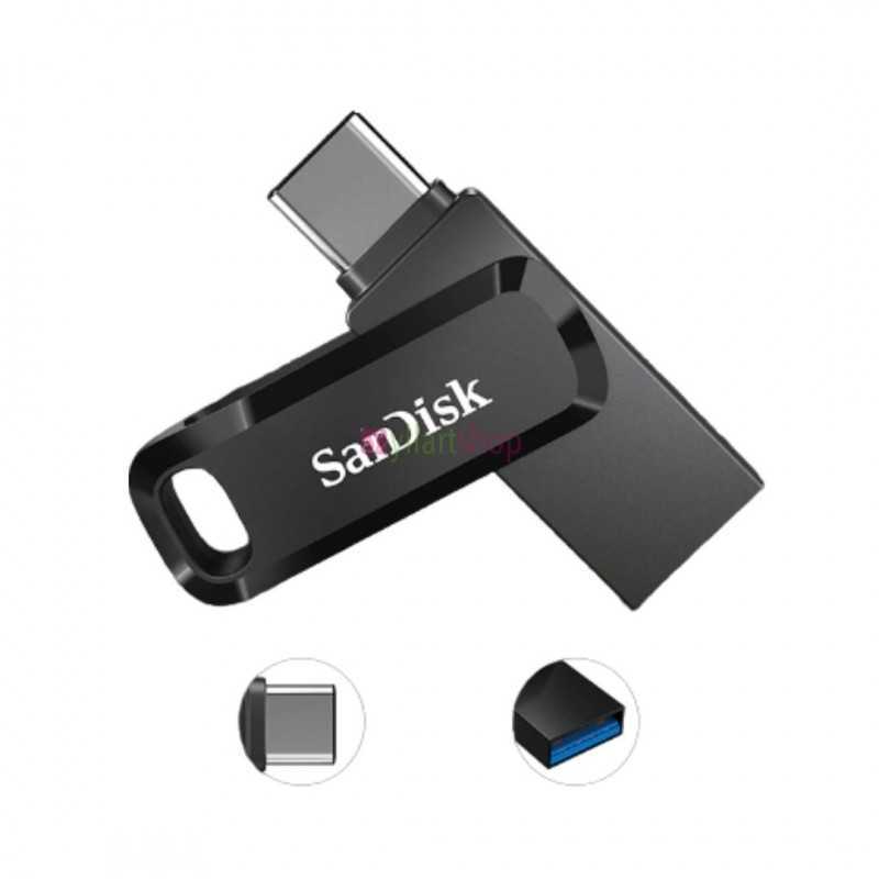 Clé USB 3.1 SanDisk Type C Ultra Dual Drive Go mémoire 32GB, pour téléphone et tablettes Clé USB 3.1 SanDisk Type C Ultra Dual Drive Go mémoire 32GB, pour téléphone et tablettes