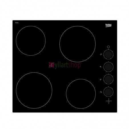 Table de cuisson encastrée Beko HIC 64100 60cm Vitrocéramique 4 zones vitrocéramique