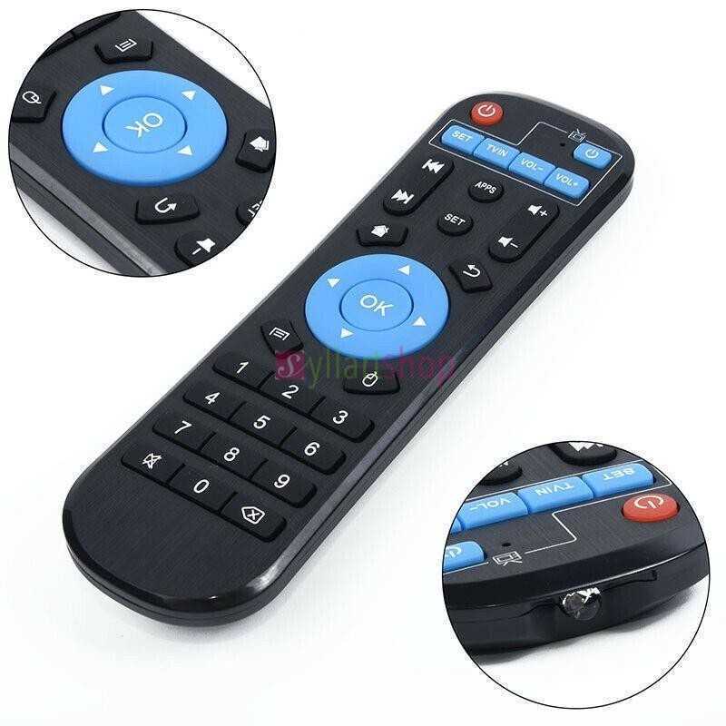 Télécommande pour TV Box X88 Pro H96Max Hk1 Tx3 T9 Télécommande pour TV Box X88 Pro H96Max Hk1 Tx3 T9