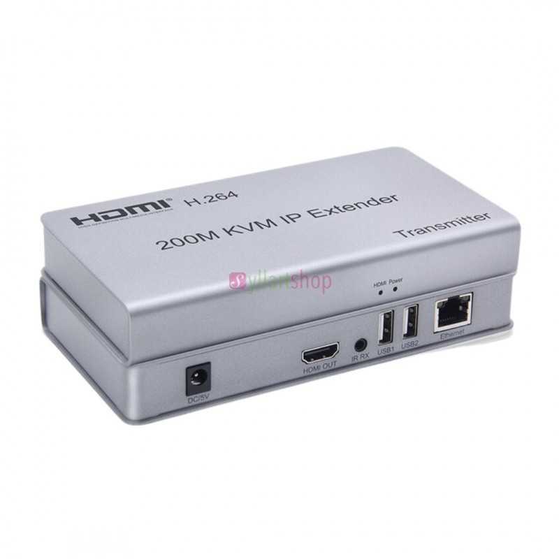 Extender KVM IP HDMI H.264 200M | Déport Clavier/Souris