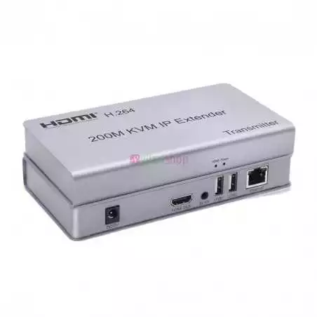 Extendeur HDMI 200M avec connecteur USB RJ45 pour KVM sur IP Catégorie 5e Cat 6 avec large IR sur TCP/IPm pour écran PC HDTV