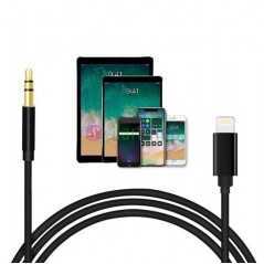 Câble Adaptateur Audio Lightning vers 3.5 AUX 1m